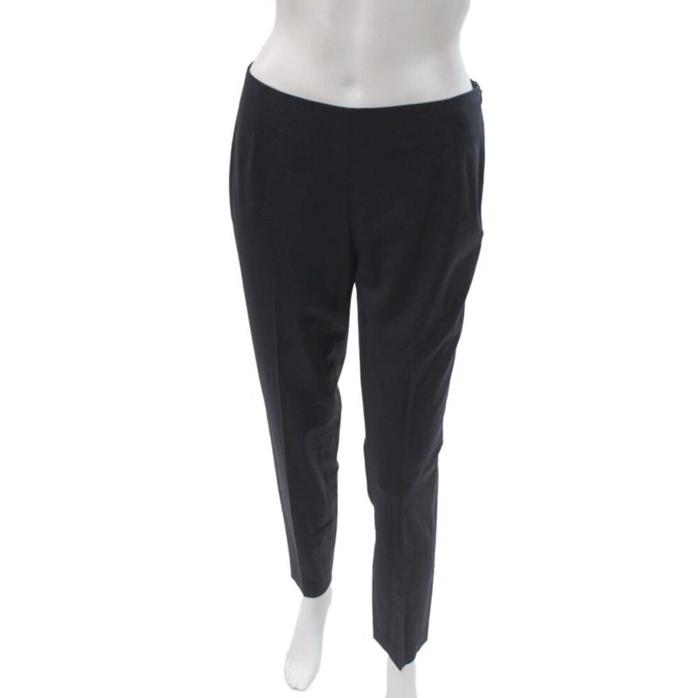 Lafayette 148 New York Womens Black Virgin Wool Dress Pants Size 0